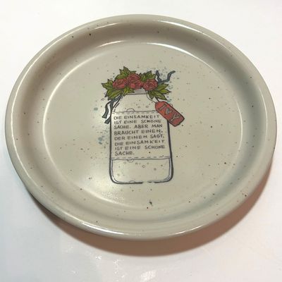 "Spruch im Glas", (Teller)