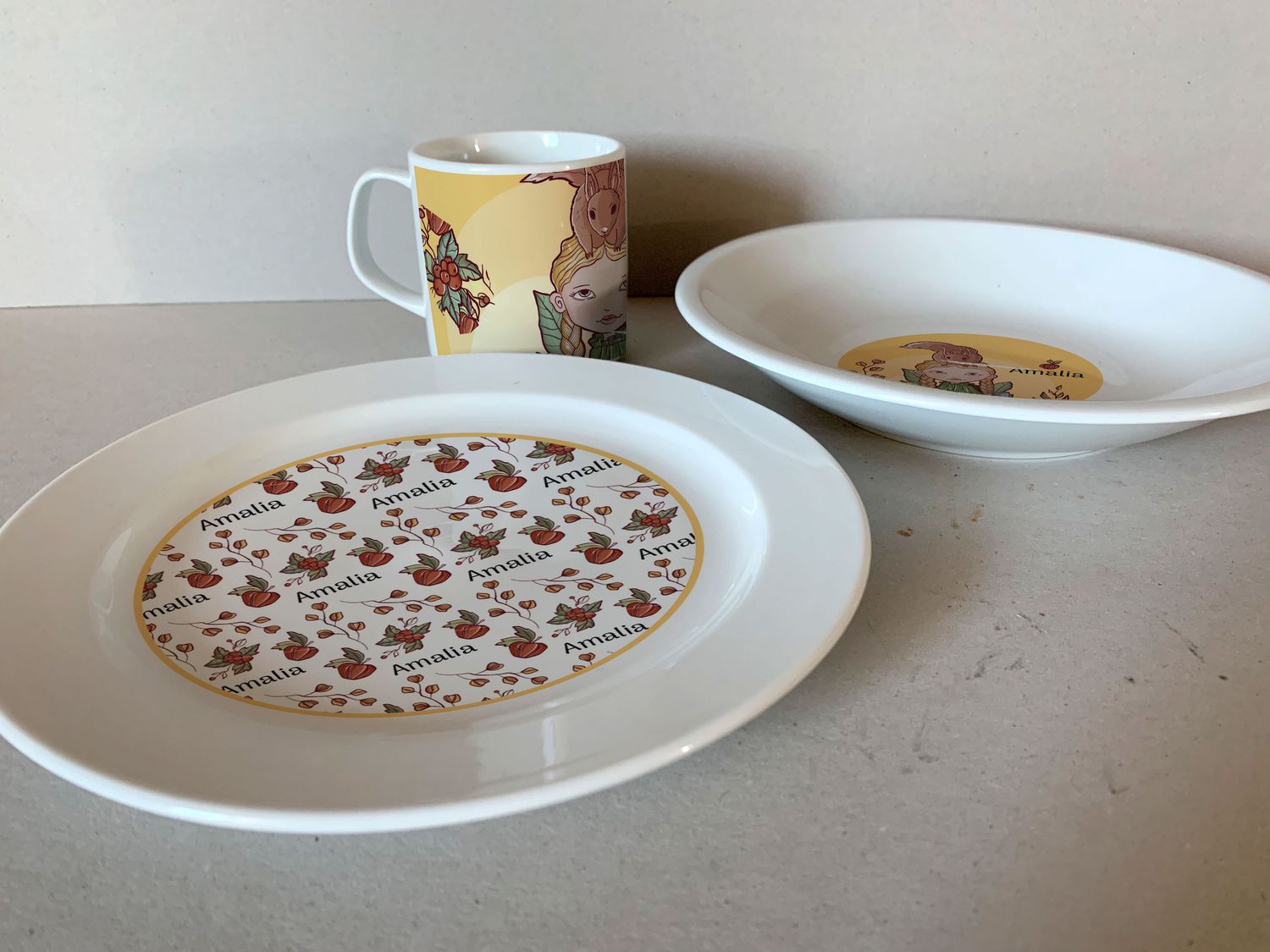 "Squirrely" (Geschirr-Set, 3-tlg.)