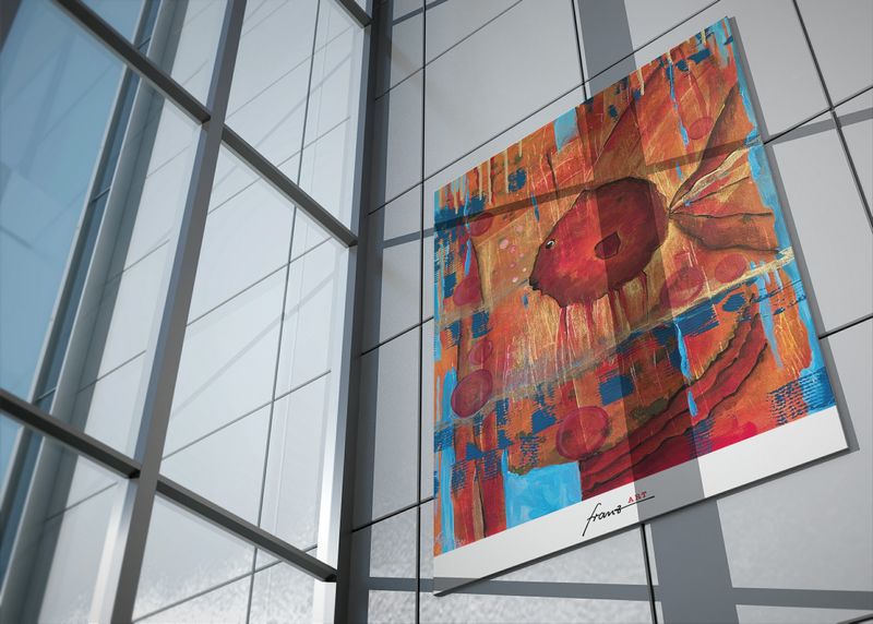 Kunstdruck "Blowfish"