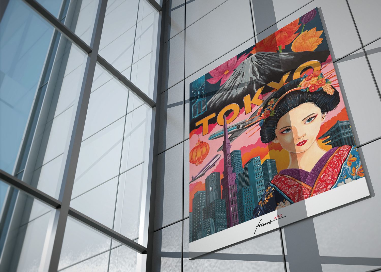 Kunstdruck "I love Tokyo"