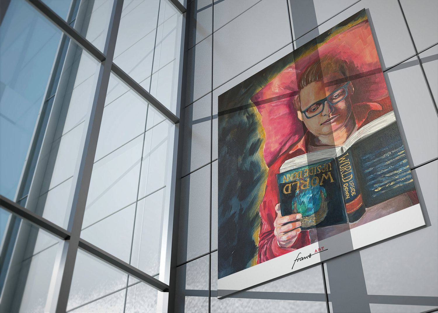 Kunstdruck "World upside down"