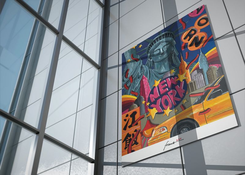 Kunstdruck "I love NewYork"