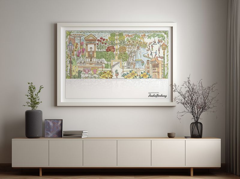 Ausmalposter (DIN A1 im Querformat)