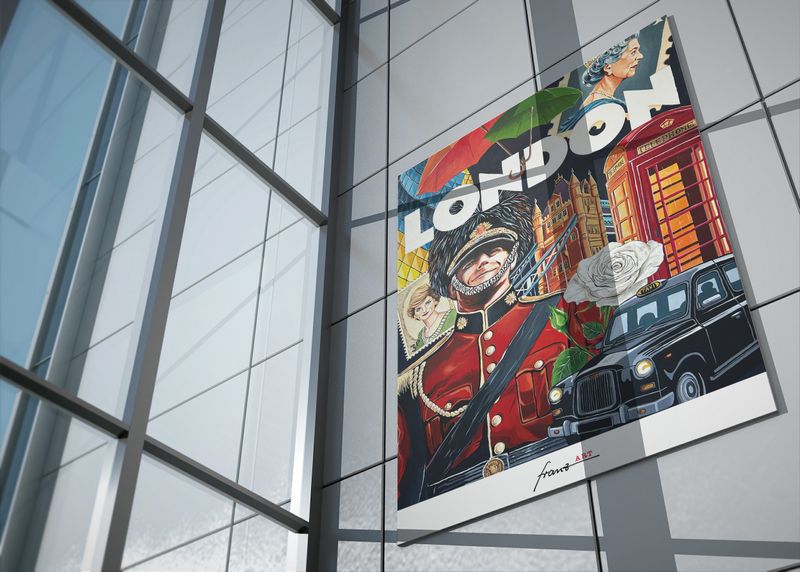 Kunstdruck "I love London"