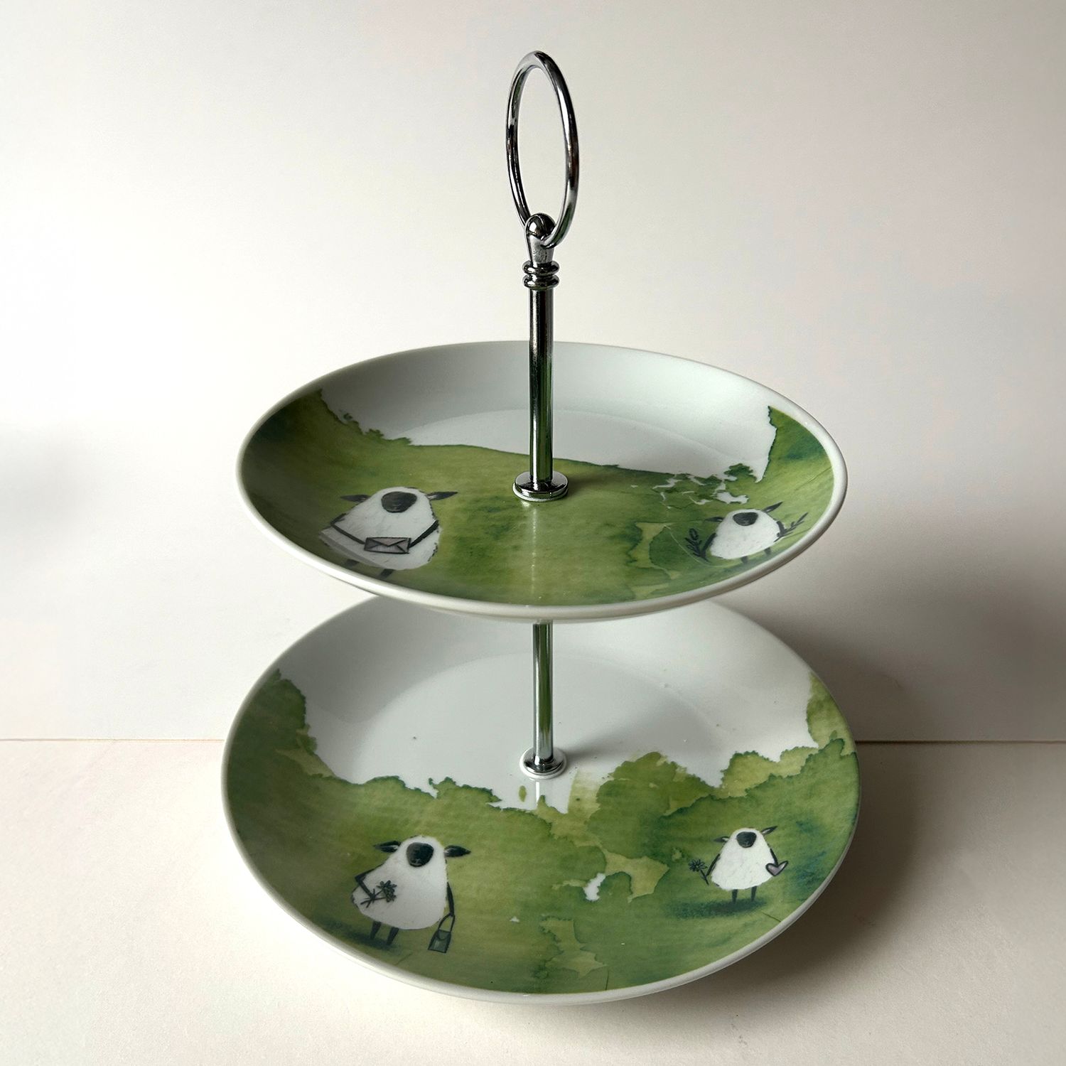 "Sheep", (Etagere, zweiteilig mit Halterung)