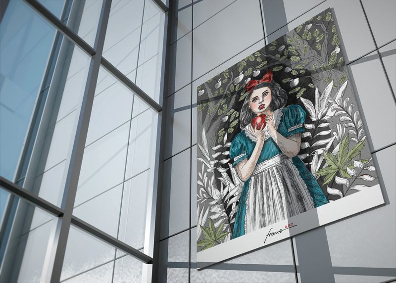 Kunstdruck "Schneewittchen"