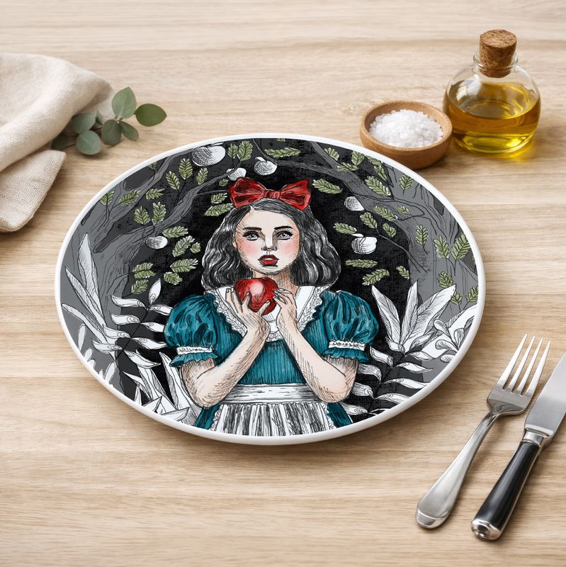 "Ebenholz-Poesie" (20 cm Durchmesser)