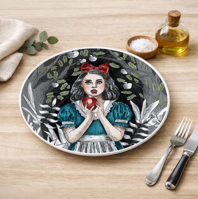 "Ebenholz-Poesie" (20 cm Durchmesser)