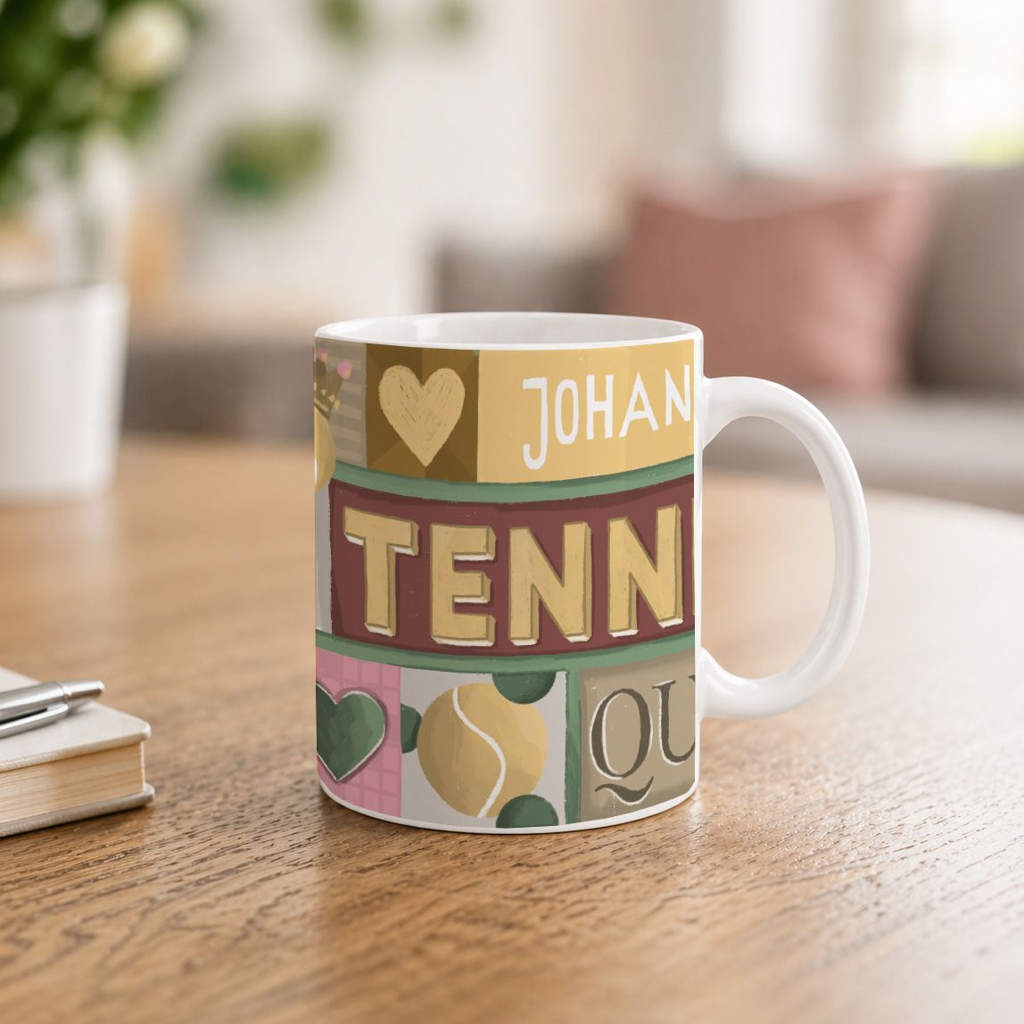 "Tennisqueen",  (Individueller Becher)