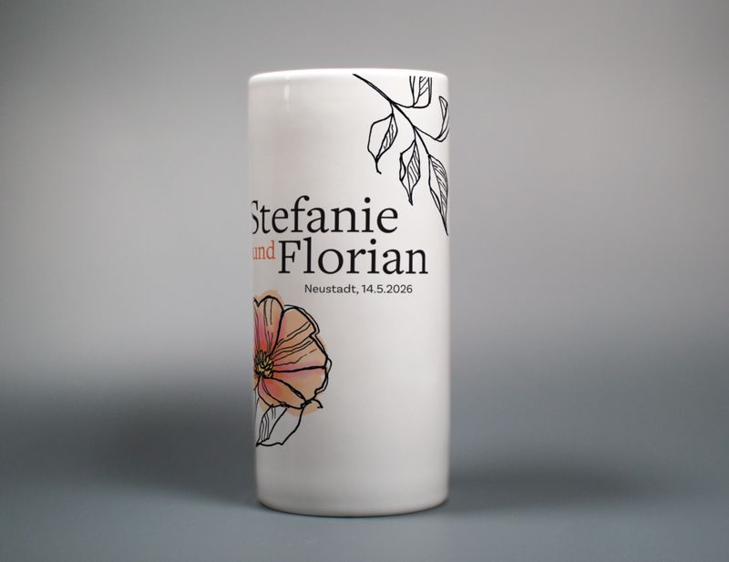 "Mohnblume" (Individuelle Vase für Verliebte)
