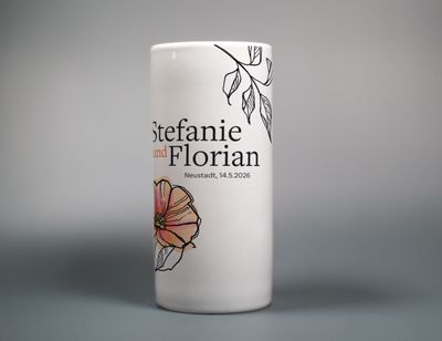 "Mohnblume" (Individuelle Vase für Verliebte)