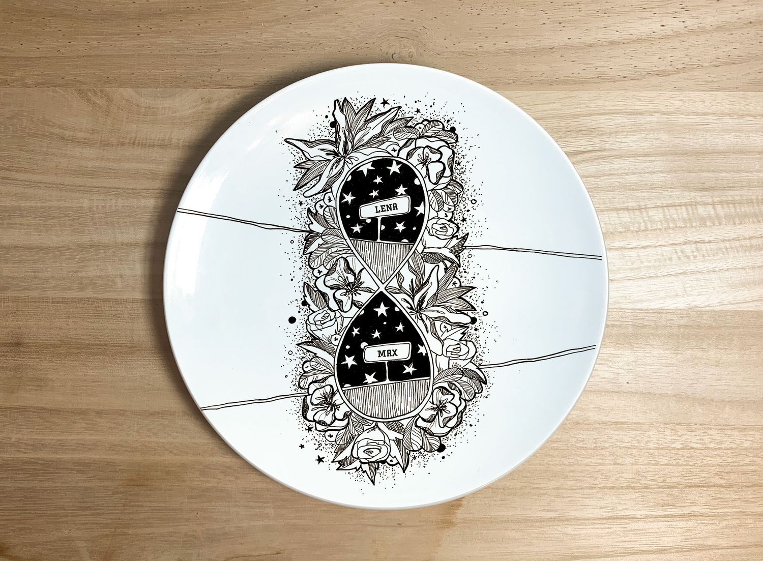 "Cosmic Romance" (20 cm Durchmesser, individuell)