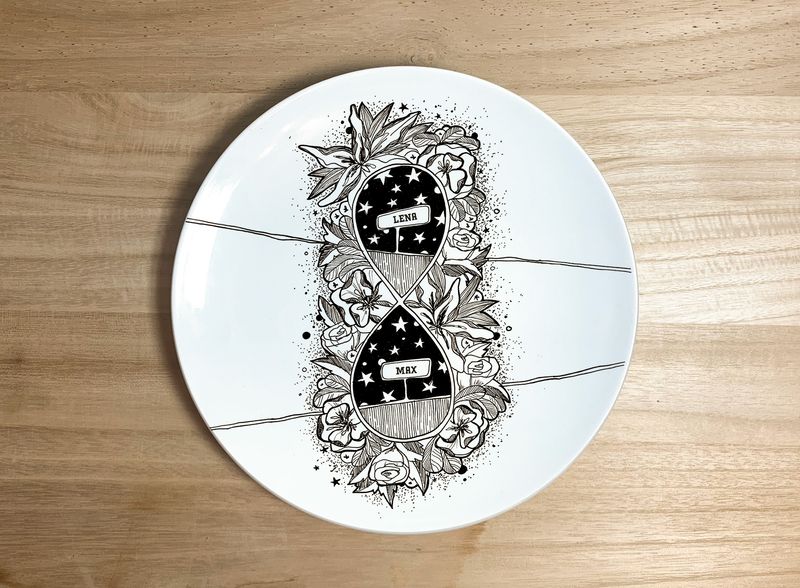 "Cosmic Romance" (20 cm Durchmesser, individuell)