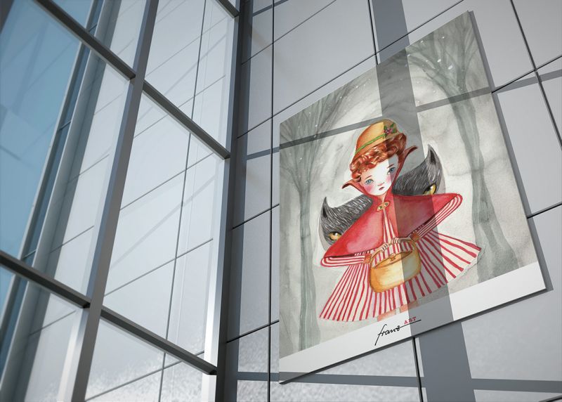 Kunstdruck "Little Red."