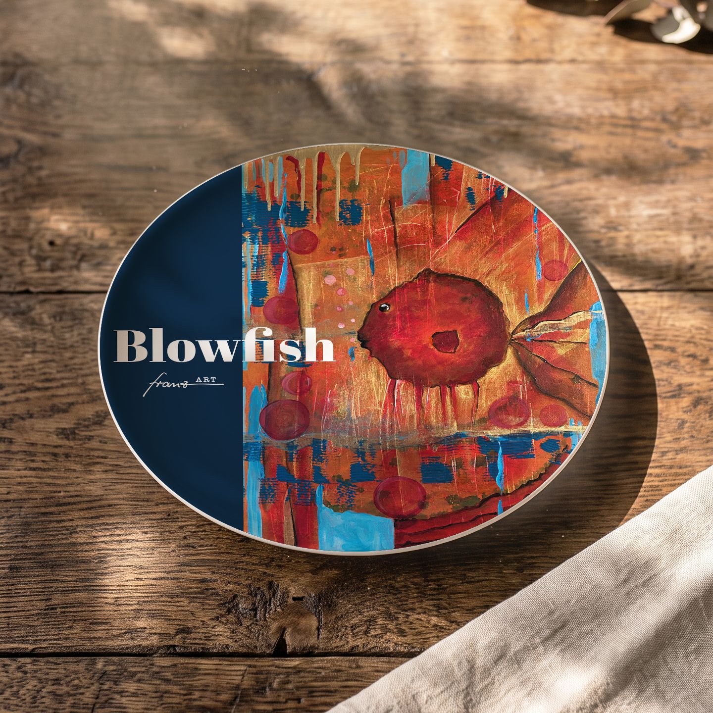 Limitierte Auflage "Blowfish", (Teller 26 cm)