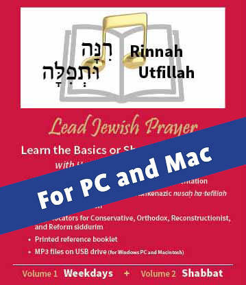 Rinnah Utfillah Vols. 1&amp;2 USB Drive for PC and MAC Weekdays and Shabbat ~