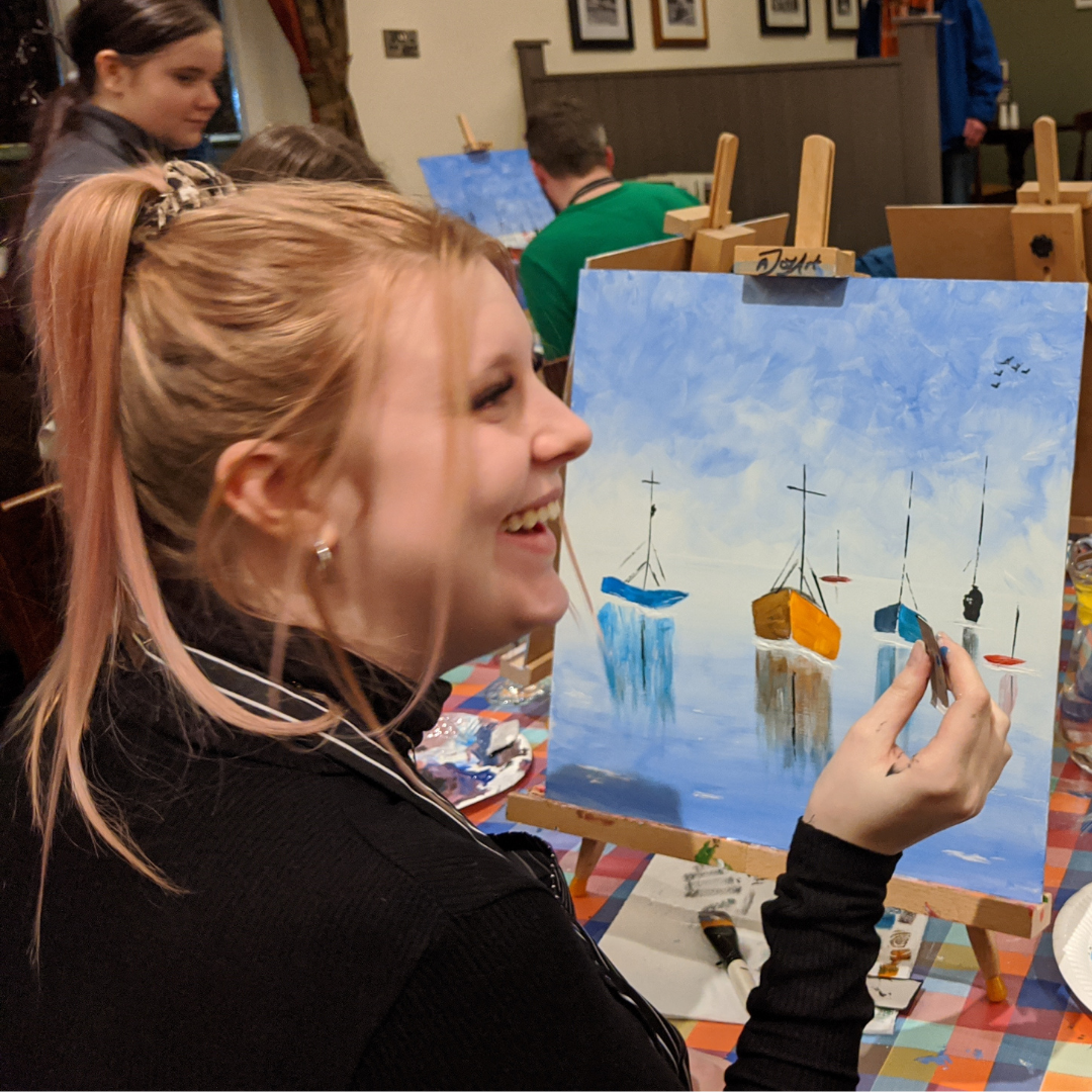 #1165 6th August 2026 (7pm) - PAINT & SIP with nJoyArt @ The Barley Barn, Rugby