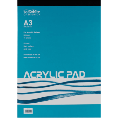 Acrylic Pad A3 - 15 Sheets 360gsm - Seawhite