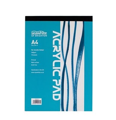 Acrylic Pad A4 - 15 Sheets 360gsm - Seawhite