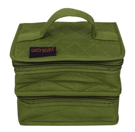 YAZZII Double Petite Craft Organizer Green
