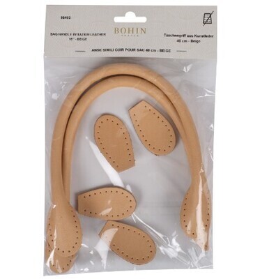 BOHIN Bag Handle Leather Look 40cm Color Nr 23 Beige