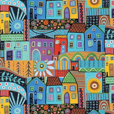 BENARTEX Karla Gerard Folktown Cats Allover