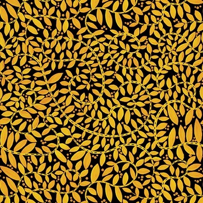 BENARTEX Fantasy Fern Yellow Black