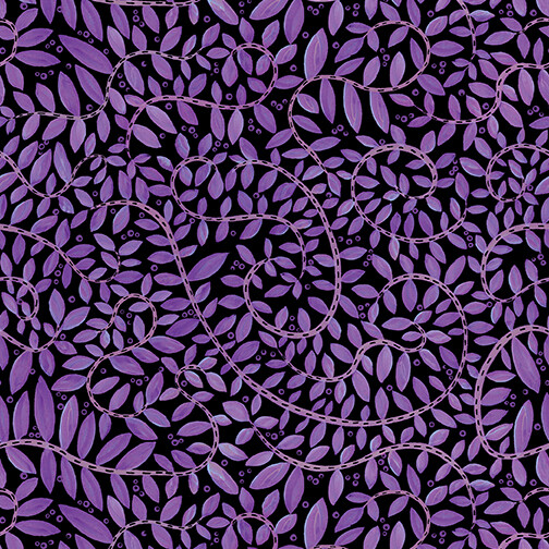 BENARTEX Fantasy Fern Purple Black