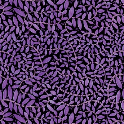 BENARTEX Fantasy Fern Purple Black