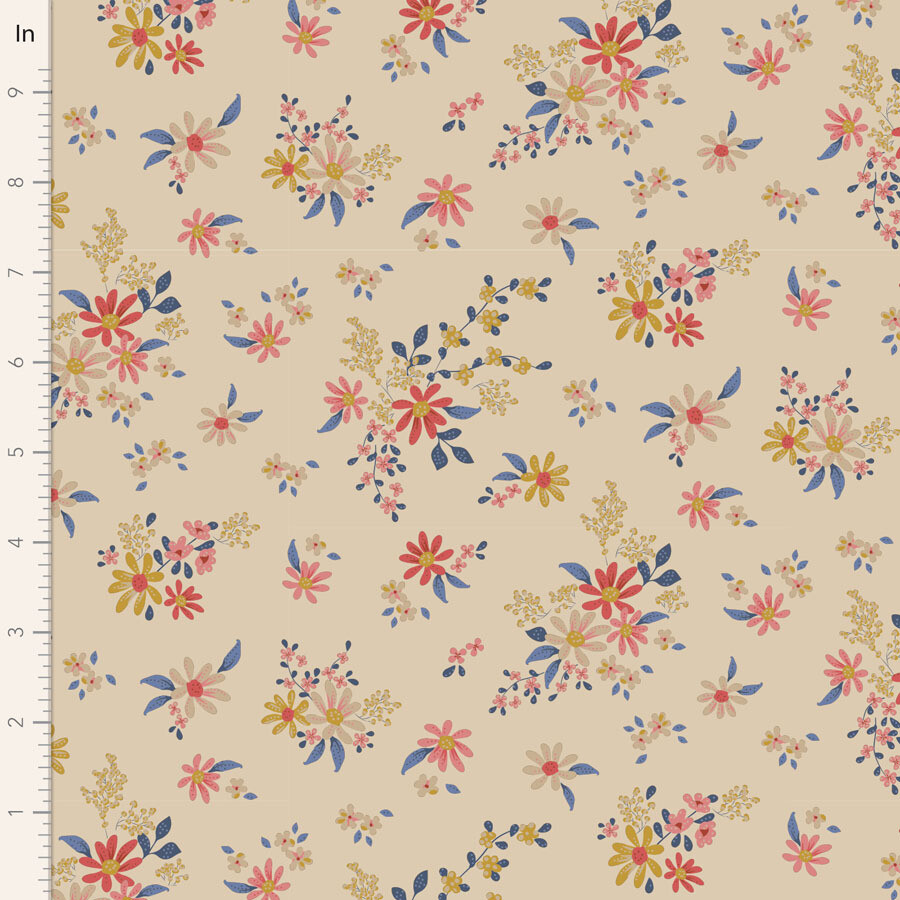 Tilda Chic Escape Daisyfield Cream Meterware