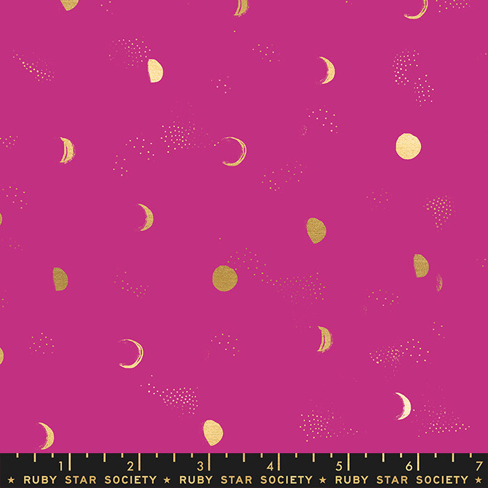 Moda Firefly by Sarah Watts Moon Phase Berry