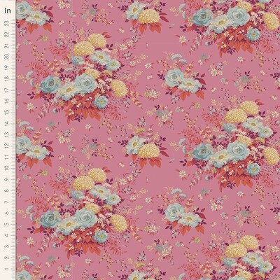 Tilda Chic Escape Wildgarden Pink Meterware