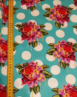 Tula Pink Curiouser and Curiouser Painted Roses