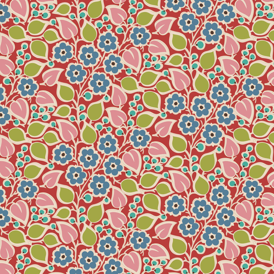 Tilda Pie in the Sky Topsy Turvy Red