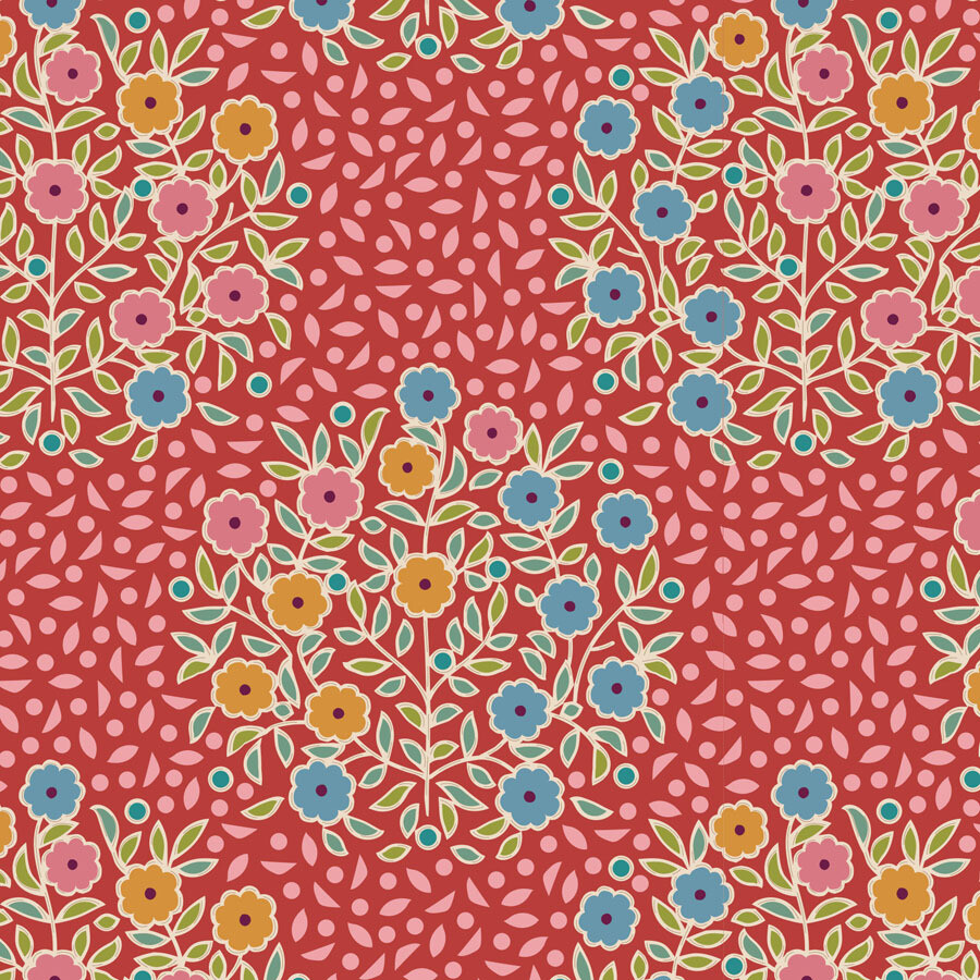 Tilda Pie in the Sky Confetti Red
