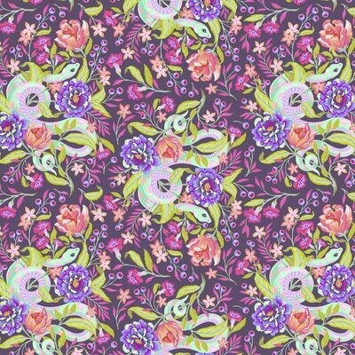 Tula Pink Moon Garden Hissy Fit Dusk