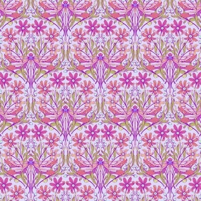 Tula Pink Moon Garden Dragon your Feet Dusk