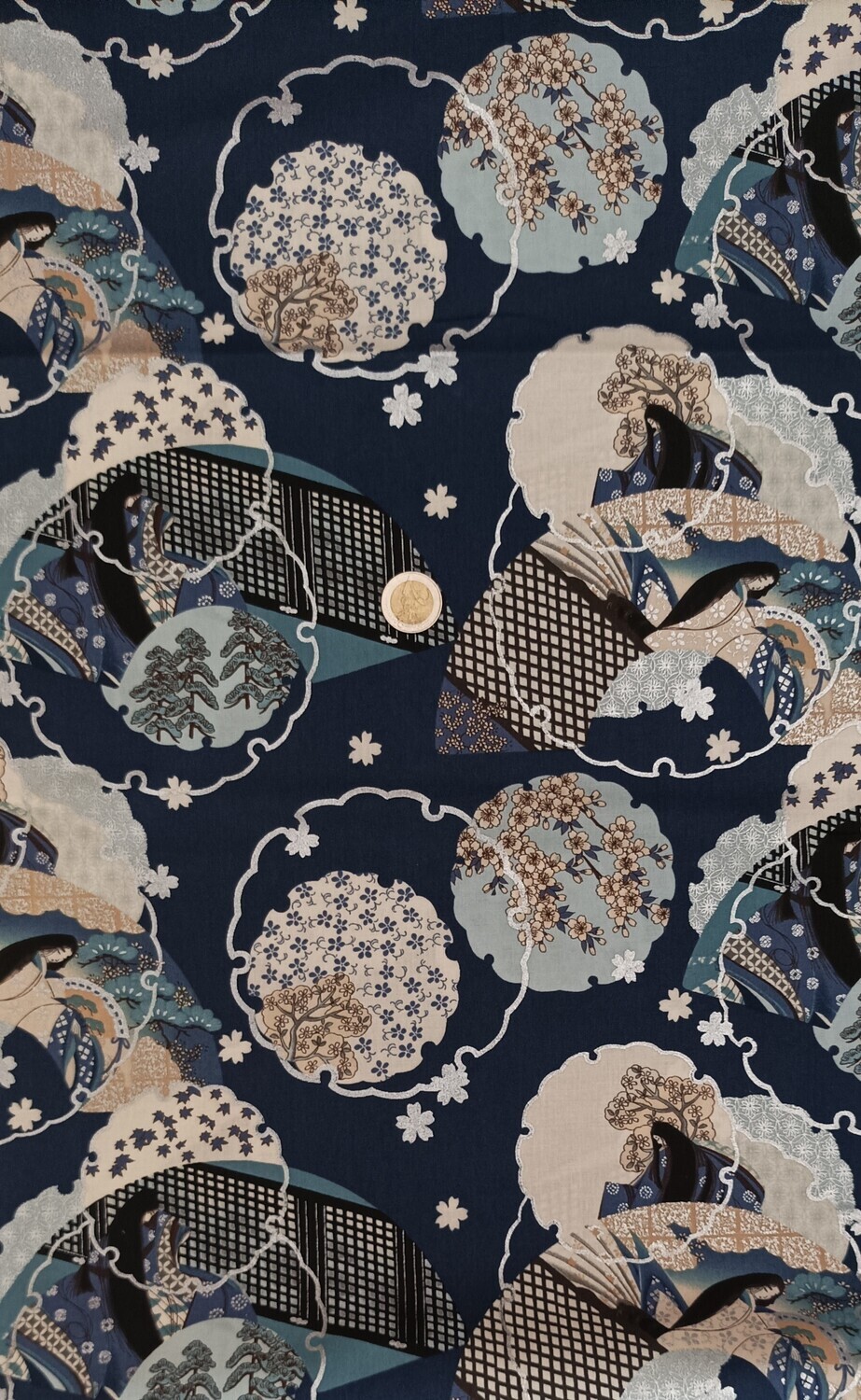 Robert Kaufman Imperial Collection 18 Lapis Metallic