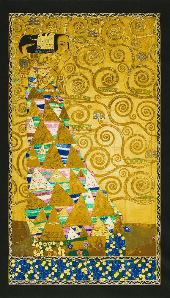 Robert Kaufman &quot;Gustav Klimt Kollektion&quot; Panel Gold Metallic