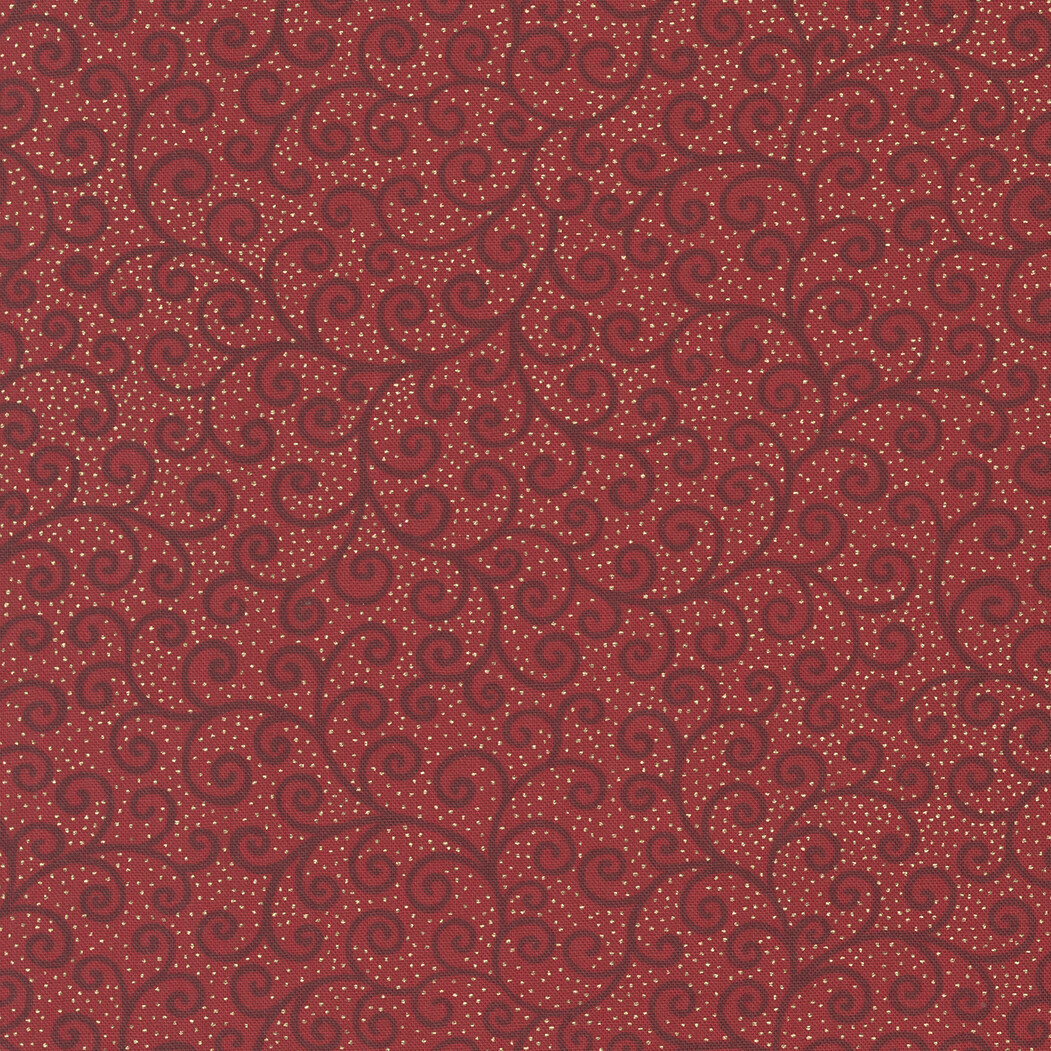Moda Merry Manor Metallic Crimson
