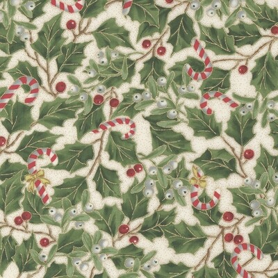 Moda Merry Manor Metallic Cream