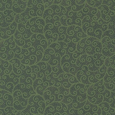 Moda Merry Manor Metallic Evergreen