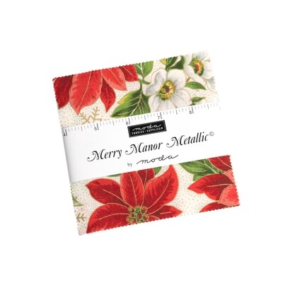 Moda Merry Manor Metallic Charmpack