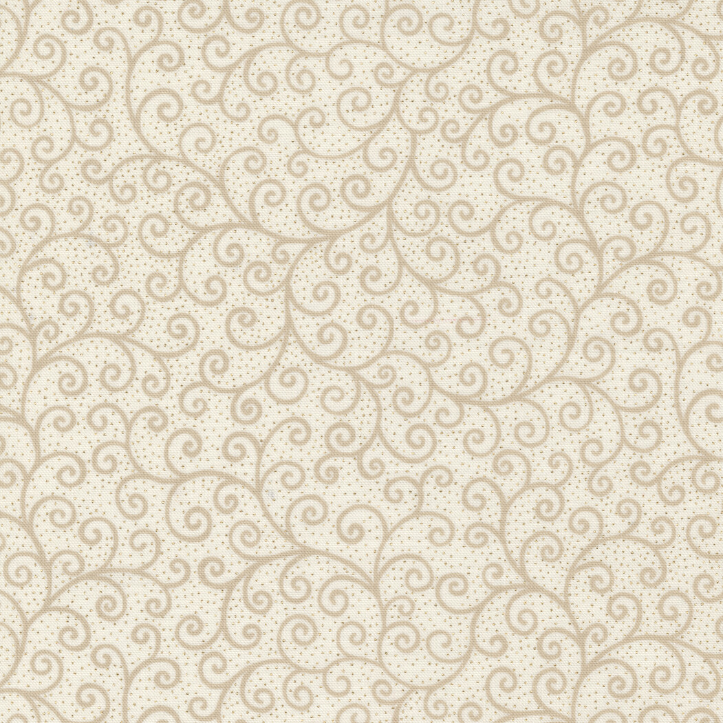 Moda Merry Manor Metallic Cream