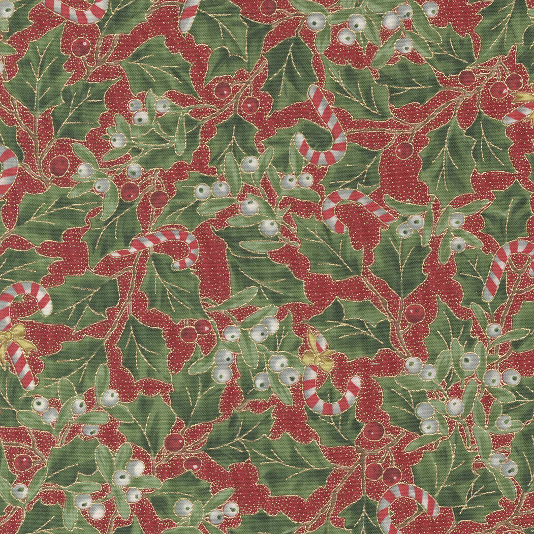 Moda Merry Manor Metallic Crimson