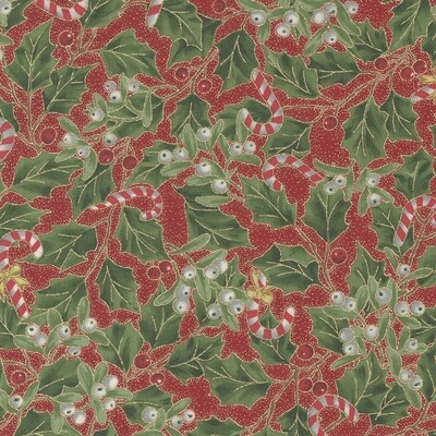 Moda Merry Manor Metallic Crimson