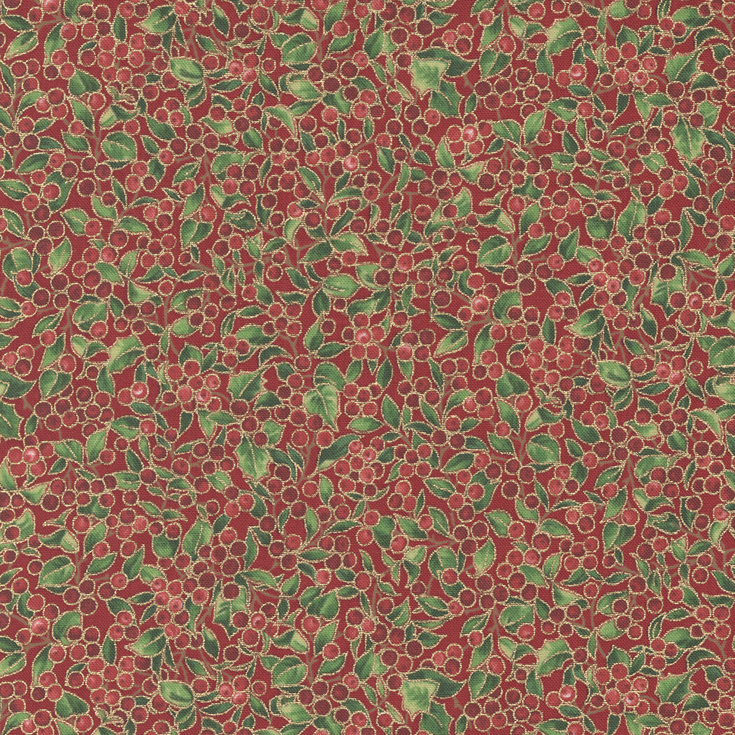 Moda Merry Manor Metallic Crimson