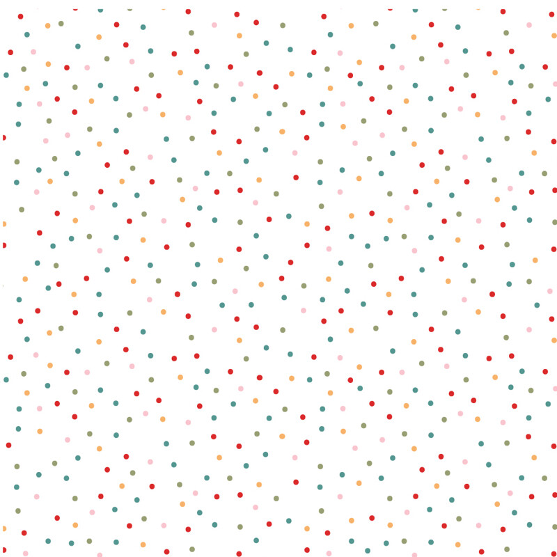 Poppie Cotton Country Confetti Marshmellow - New White
