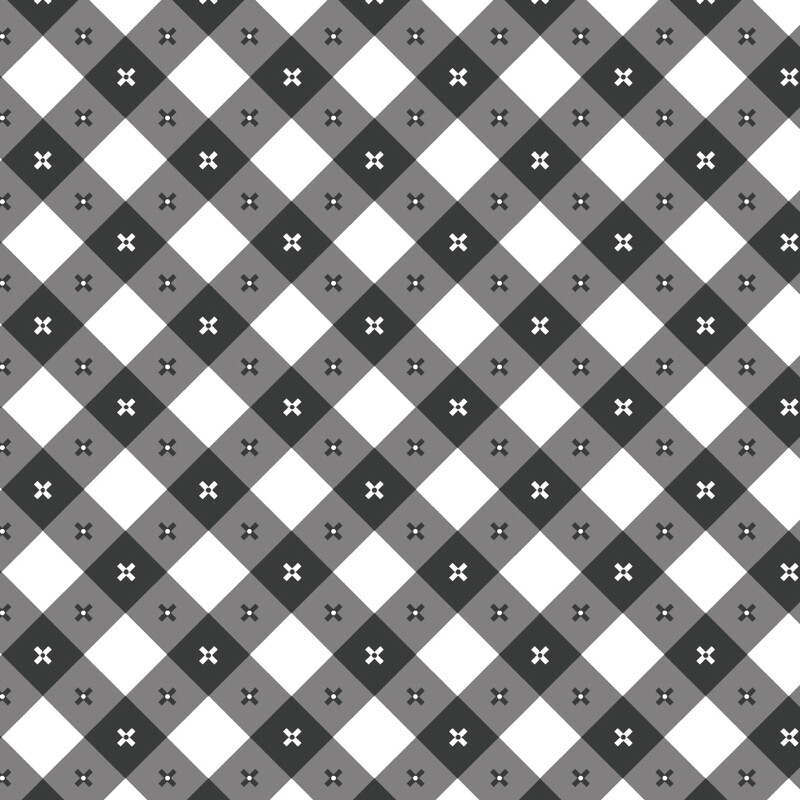 Poppie Cotton Gingham Picnic Playground - Black
