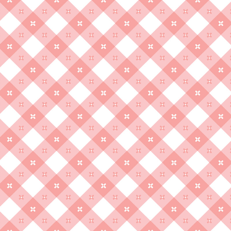Poppie Cotton Gingham Picnic Popsicle -Pink